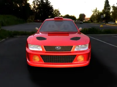 car subaru car car for 3d gaming 3D model