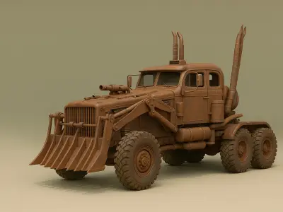 MAD MAX TRUCK FOR 3D PRINTING 3D model