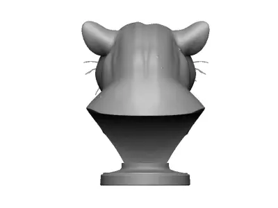 panther head bust 3D print model