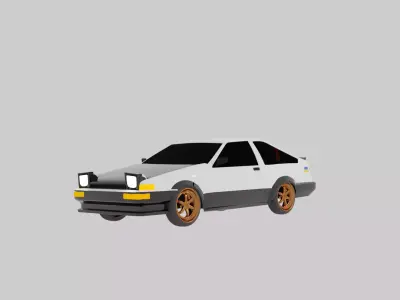 TOYOPTA 86 3D model Low-poly 3D model