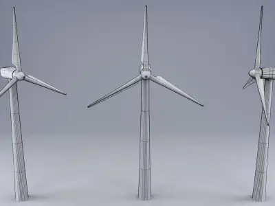 Wind Turbine 3D model