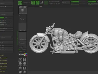 HARLEY  BIG MOTORS 3D print model