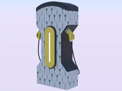 EV charger XXVI PBR 3D model