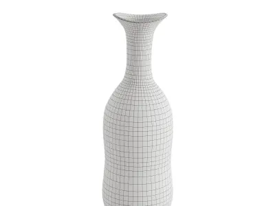 Irregular Narrow Metal Vase 3D model