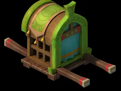 Game City - Sedan Chair 3D model