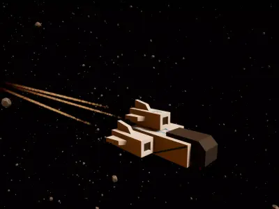 Complete Low-poly spaceship collection Low-poly 3D model