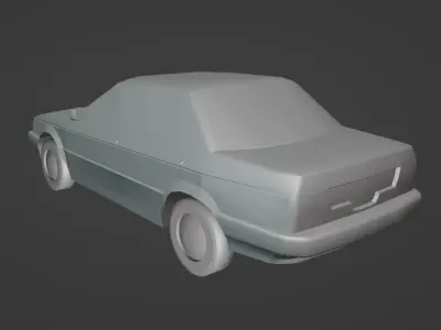 Nissan Sentra B13 Low-poly 3D model