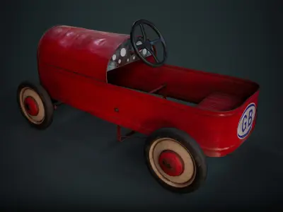 Car - Paddle Car Low-poly 3D model