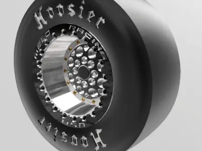 MAGNUM IMPORT WELD WHEELS AND HOOSIERS FOR SCALE AUTOS 3D print model