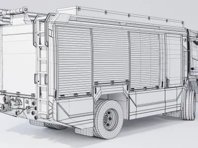 Rosenbauer AT Fire Truck 3D model