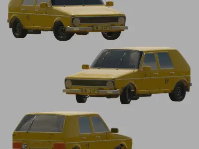 Generic old car 3D model