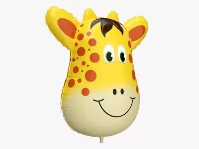 Foil decoration balloon 04 Giraffe 3D model