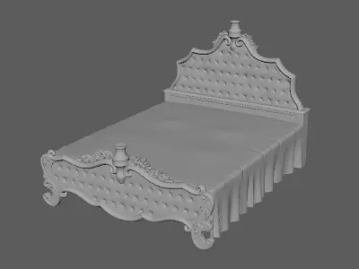 Royal Bed 3D model