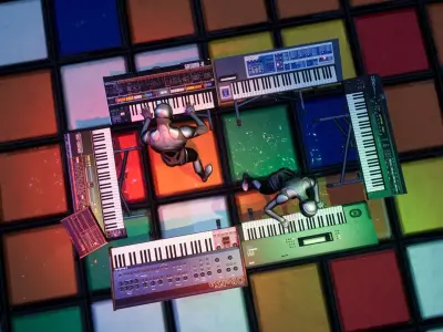 Synthesizers Collection for Unreal engine 3D model