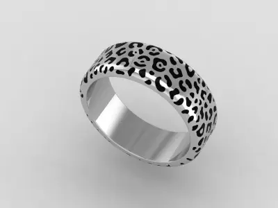 Pantera ring Low-poly 3D model