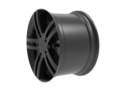 volkswagen rim wheel model 3D print model