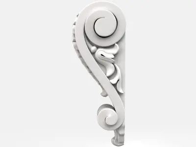Carved corbel for cnc 3 3D model