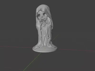 Skeleton ghost Halloween  3D print model