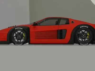 Ferrari Testarossa Widebody Kit 3D model
