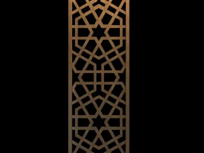 islamic parition Low-poly 3D model