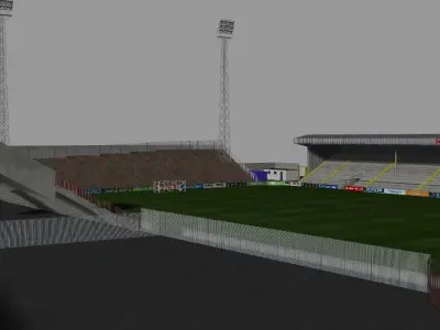 Dalymount Park Stadium Bohemians FC Low-poly 3D model