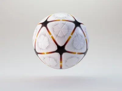 Modern Soccer Football Ball 3D model