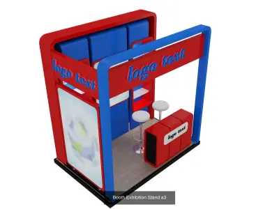 Booth Exhibition Stand G15 3D Model Collection