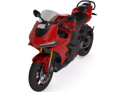 Sport Touring Motorcycle 3D model