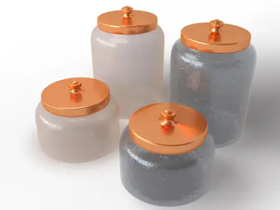 Glass Jars 3D model