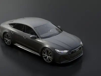 AUDI-RS7  Low-poly 3D model