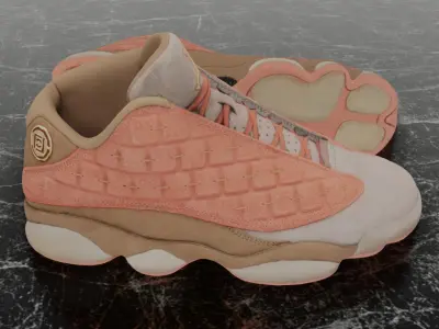 NIKE AIR JORDAN 13 LOW CLOT BASKETBALL 3D SHOES Low-poly 3D model