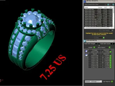 Luxury Men Rings Designs 4MR099 3D print model