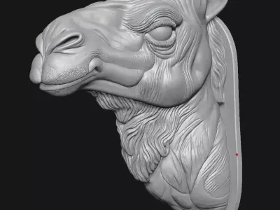 camel 3D print model