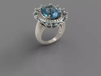 WOMEN RING N - 245 3D print model