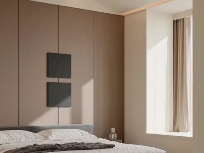 Bedroom interior scenes 3D model 23