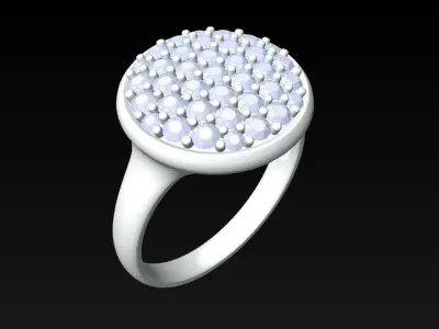 Diamond Ring - Womens Rings - N718830 3D print model