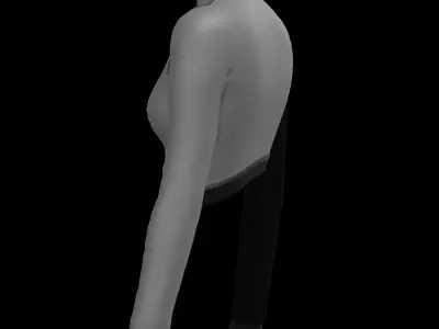  Female mesh log sleeve 3D model