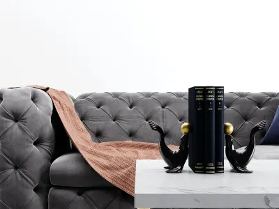 Kogut Chesterfield Sofa 3D model