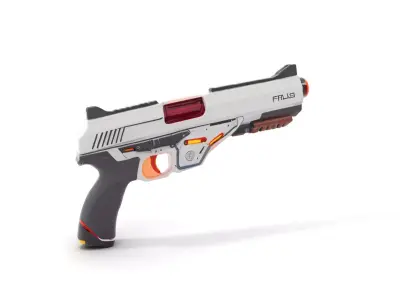 Chrome Energy Pistol model pack Low-poly 3D model