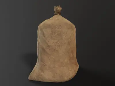 Burlap Sack Free low-poly 3D model