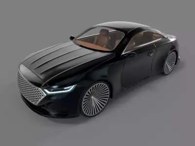 Coupe Car 3D model purchase