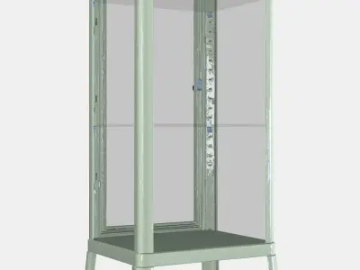 FABRIKOR Glass-door cabinet 3 Low-poly 3D model