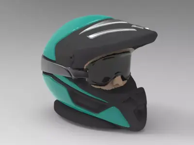 motocross helmet new desgin 3D print model
