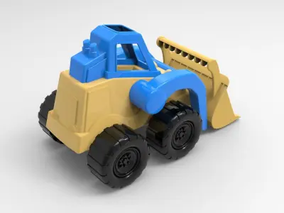 Toy Dozer 3D model