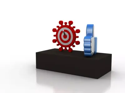 Coronavirus consequences  Low-poly 3D model