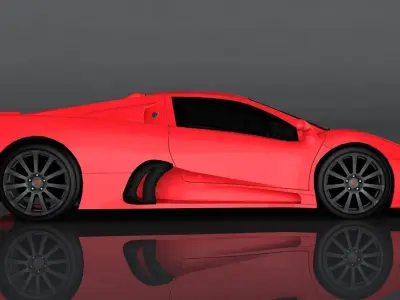 SSC Ultimate Aero Low-poly 3D model