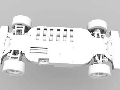 RC Car Tamiya TT-01 with Camaro 1968 SS bodywork 3D print model