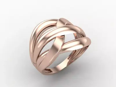 Plain Ring Women Ready STL 3DM Models Womens Rings 3D models 3D print model