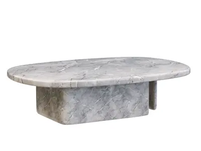 Modern Marble Coffee Table Low-poly 3D model