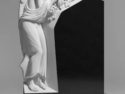 Angel Monument Tombstone 3D model